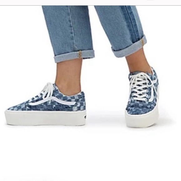 Vans Old Skool Stacked Woven Denim - Picture 4 of 4